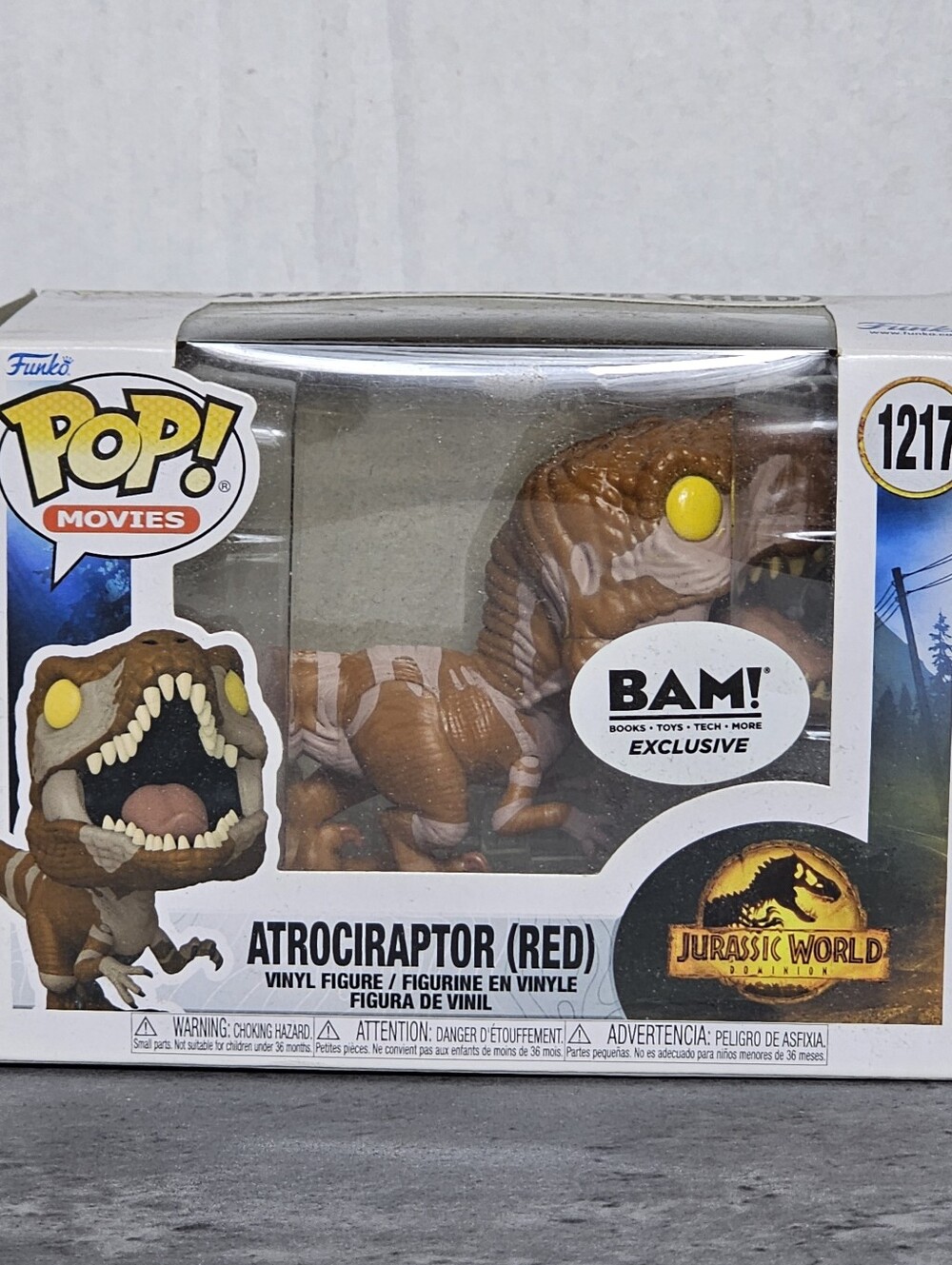 JURASSIC WORLD   ATROCIRAPTOR RED FUNKO POP #1217